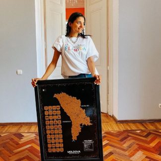 Hartă răzuibilă a Moldovei